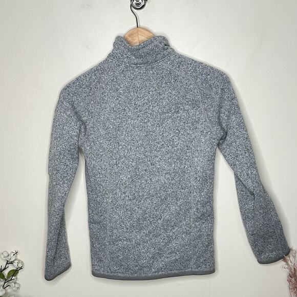 PATAGONIA Better Sweater 1/4 Zip Jacket Birch White Heathered Gray Sz S {SS9} - Picture 3 of 7